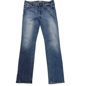 J. CREW Factory | Blue Straight Leg Stretch Denim Jeans size 26S Mid Rise 19023 - Picture 1 of 10