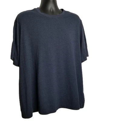 Athletic Works Mens Tee Shirt Size 3XL Navy Blue Heather Crew Neck Athleisure - Image 1 of 4