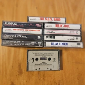 Vintage 80s Cassette Tape Lot Rock Pop Billy Joel Boston Styx Berlin Glenn Frey - Imagen 1 de 7