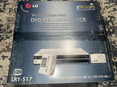 LG LRY-517 Reproductor de DVD Grabadora y VCR Combo DVD/VCR VHS NUEVO Sellado Foto 1 de 4