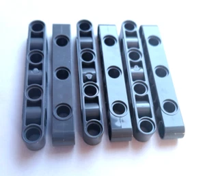 6x Nuevo Gris Azulado Oscuro Lego Technic Brazo Elevador Agujero Perpendicular Parte 2391 - Imagen 1 de 1