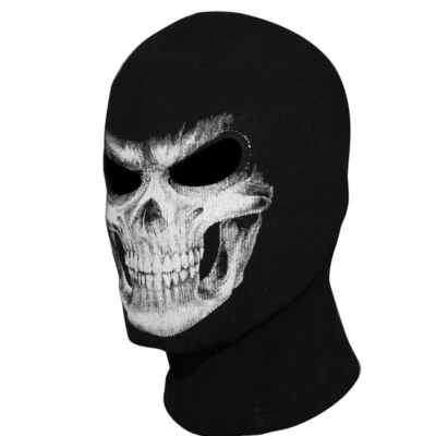 Grim Reaper Skull Mask Face Mask Cosplay Cloth Head Cover Halloween Prop Helmet - Image 1 of 3