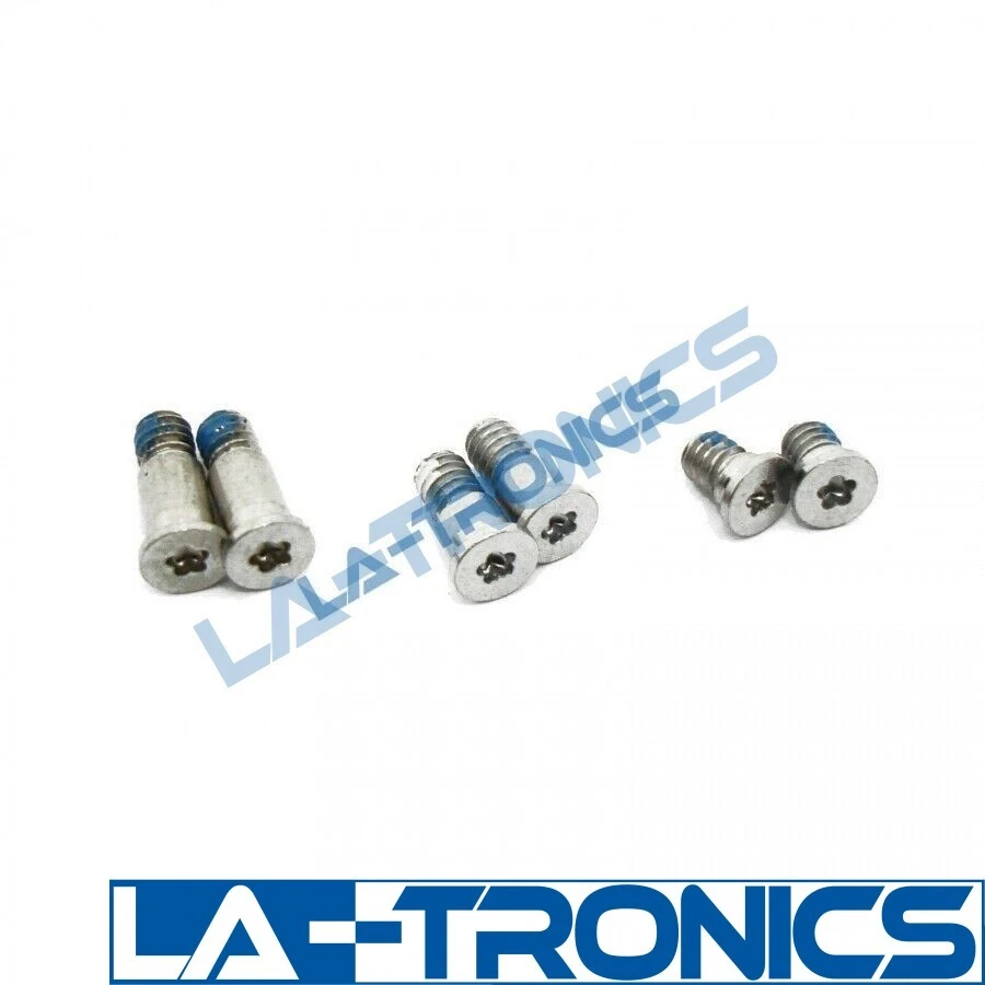 New Apple MacBook Pro 13" A1708 2016 - 2017 Bottom Case Screws 6PC Silver - Image 1 of 1