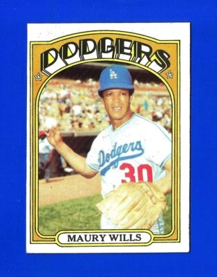 1972 Topps Set de béisbol Break #437 Maury Wills Como nuevo Los Angeles Dodgers (Sb1)  Foto 1 de 2