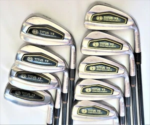 MARUMAN TITUS VS TITAN FACE 9PC R-FLEX IRONS SET GOLF CLUBS Majesty NWO - Picture 1 of 7