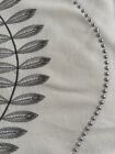 GP & J Baker Cotton/Viscose Embroidery Merhsam Leaf dove grey 1m