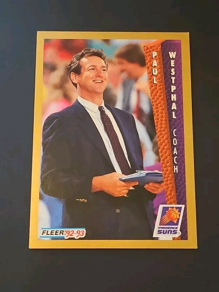 1992-93 Fleer Phoenix Suns Basketball Card #184 Paul Westphal CO - Image 1 of 2