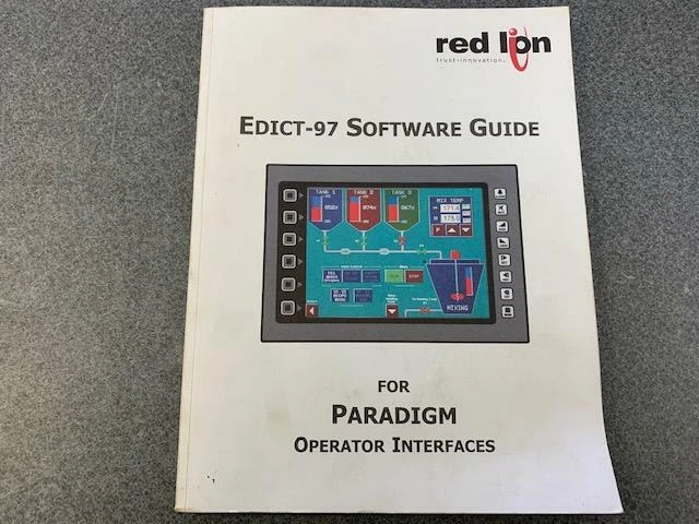 Red Lion Edict-97 Software Guide for Paradigm Operator Interfaces - Image 1 of 1