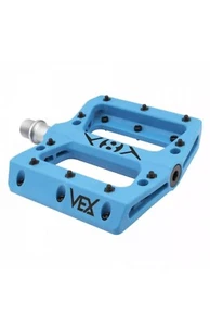 Origin8 Vex Platform Pedals 9/16" Concave Composite Body Replaceable Pins Blue - Picture 1 of 2