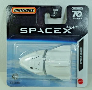 Matchbox 70 Years 2023 MB1301 SpaceX Dragon Capsule HFT23 Space X Elon Musk - Picture 1 of 5
