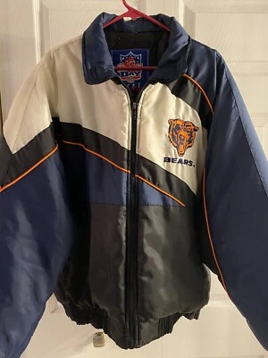 Vintage 90s Chicago Bears Puffer Jacket Game Day Fan Gear Adult  M - Image 1 of 4