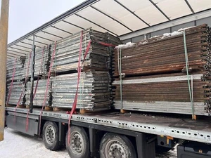 10 x Gebrauchter Gerüst Hünnebeck Bosta 70 Vertikalrahmen 200/70 Stahlrahmen - Bild 1 von 1