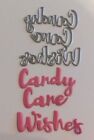 Sizzix Die Cutter Embossed Candy Cane Wishes Thin fits Sizzix Big Shot Cuttlebug