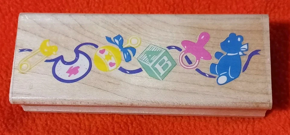 Estampilla de goma con borde de bebé Posh Impressions Z3941 estampida de goma Foto 1 de 4