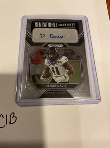 Sensational Signatures Derius Davis. 2023 Panini Prizm Draft Picks - Picture 1 of 4