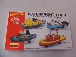 Lindberg Waterfront Four Model Kit 72120 - 3 of 4 Missing Fire Boat - Picture 1 of 7