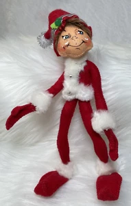 9" 2013 ROTER WEIHNACHTSMANNANZUG ANNALEE ELFE PUPPE - Bild 1 von 4