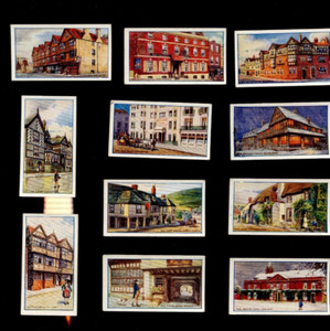 1924 RICHARD LLOYD & SONS CIGARETTES OLD INNS 11 COLLECTOR TOBACCO CARD LOT