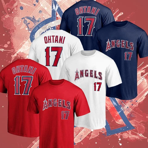 SALE!!! Shohei Ohtani #17 Los Angeles Angels Name & Number T shirt S_5XL Cover