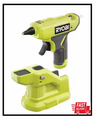 Pistola de cola compacta RYOBI 18V 365° F leve com 3 mini bastões de cola SOMENTE FERRAMENTA - Imagem 1 de 3