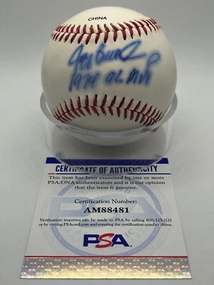 Джефф Берроуз 1974 AL MVP подписанный автограф официальная лига бейсбола PSA DNA *81 - Изображение 1 из 2