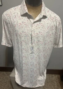 1764 Polo Shirt Mens Extra Large Signature Collection Colorful Stars NWT - Picture 1 of 6