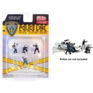 American Diorama 1/64 Police Line 1 - Figure Set - Picture 1 of 1