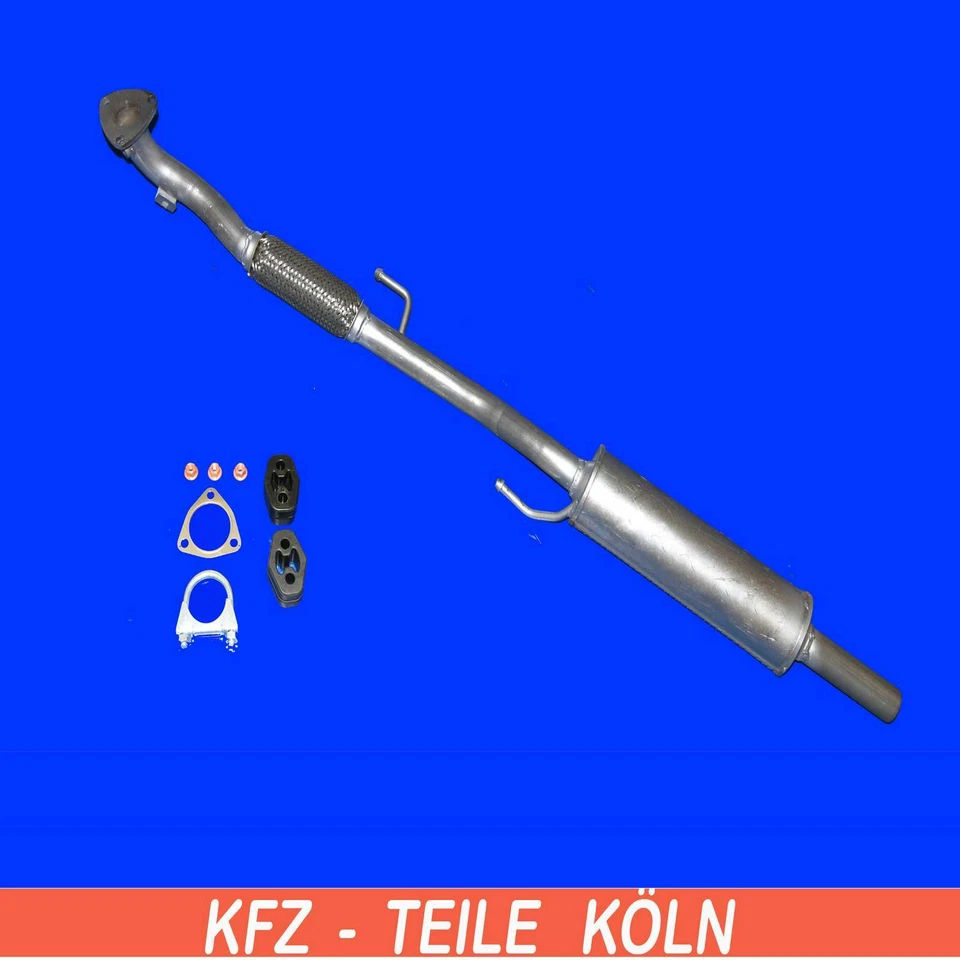 VW - Polo - 1.2/1.2 12V - tubo de escape / tubo central / tubo de pantalón + kit de montaje - Imagen 1 de 1