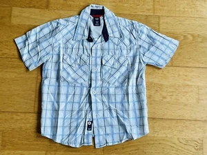 Boys GAP Beige Checked Cotton Shirt. Size XS (4). Excellent Condition - Picture 1 of 3