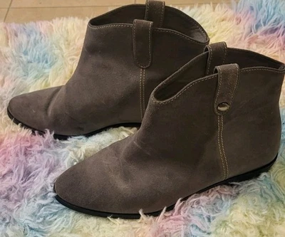Michael Kors MK Ashton Botín Gris Gamuza Botines Cortos Zapatos para Mujer Talla 8.5 Foto 1 de 4