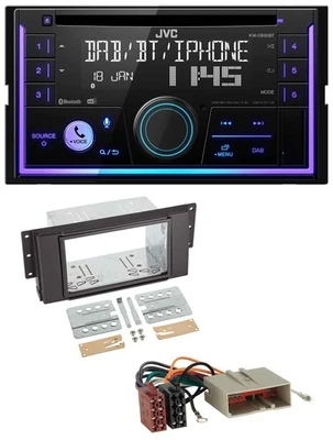 JVC MP3 USB 2DIN DAB Bluetooth CD Autoradio für LandRover Freelander 06 - Bild 1 von 4