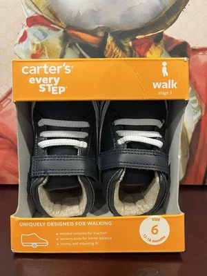 Zapatillas altas Carter’s Baby Boys etapa 3 talla 6 nuevas en caja Foto 1 de 4