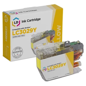 LD Compatible Brother LC3029 / LC3029Y Super High Yield Yellow Ink Cartridge - Picture 1 of 9