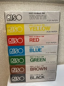 RISO Print Gokko Ink 7-Farben-Set (enthält 4 hochmaschige Meister) Hergestellt in Japan - Bild 1 von 8