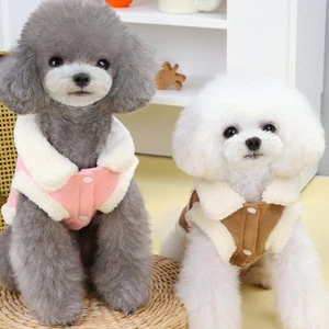 Cálida ropa para perro ropa de invierno abrigo grueso chaqueta para mascota pequeña gato cachorro \ - Imagen 1 de 12