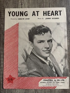 VINTAGE SHEET MUSIC: Frank Sinatra - Young At Heart (Australian 1954) - Picture 1 of 5