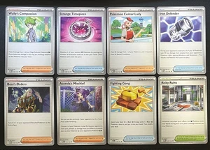 8 Karten Pokemon TCG Supporter Trainer & Items Lot 2025 Mega Evolutions - Bild 1 von 6