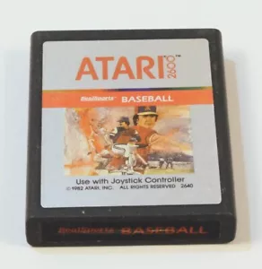 Atari 2600 Game Tested and Working Silver Picture Label RealSports Baseball - Picture 1 of 1