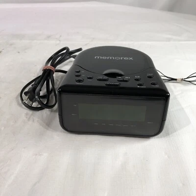 Memorex Snooze Sleep Functions Alarm Clock AM/FM Radio CD Player MC7223 Tested - Image 1 of 4