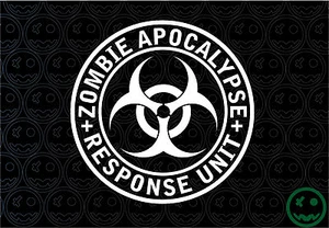 ZOMBIE APOCALYPSE RESPONSE UNIT STICKER DECAL LARGE 180MM/8"Wide CAR TRUCK UTE. - Picture 1 of 5
