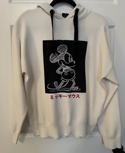 OFF WHITE Felpa con cappuccio Forever 21 Disney Topolino Donna M