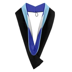Endea Graduation Bachelors Hood For Education - Light Blue/Royal Blue/White - Picture 1 of 6