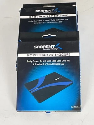 Sabrent M.2 [SATA]SSD to 2.5-Inch SATA III Aluminum Enclosure Adapter (EC-M2SA) - Image 1 of 2