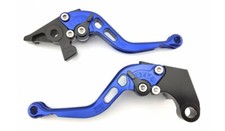 Pair of blue CNC brake & clutch short levers SUZUKI GSX-R 750 GSXR GR7 1992-1995