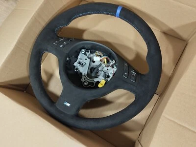 Volante BMW E46 M3 acabado gamuza 9002 Alcantara OEM E39 330i 328i 320i Foto 1 de 4