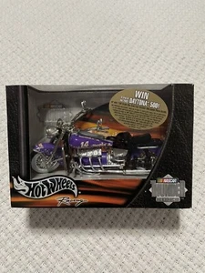 New Hot Wheels Racing NASCAR Thunder Rides #14 Purple Harrah's Motorcycle 55729 - Picture 1 of 5