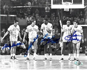 Bill Russell John Havlicek Sam Jones & BHowell Signed 8x10 Photo Jsa coa Altman - Picture 1 of 6