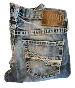 ARIAT M4 Jeans Herren Etikett Gr. 32/34 Low Rise Relax Stretch stapelbar gerades Bein - Bild 1 von 6