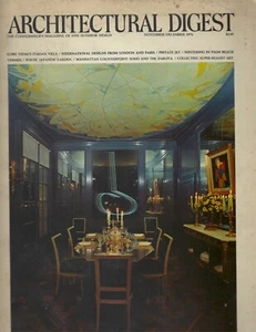 Architectural Digest Magazine December 1974 - Foto 1 di 2