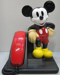 Vintage Mickey Mouse 1994 AT&T Wired Telephone By Designline - Picture 1 of 6